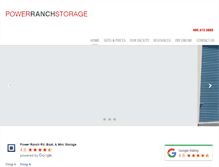 Tablet Screenshot of powerranchstorage.com